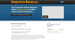 Desktop Screenshot of computerarticles.net