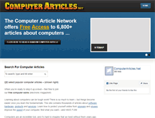 Tablet Screenshot of computerarticles.net